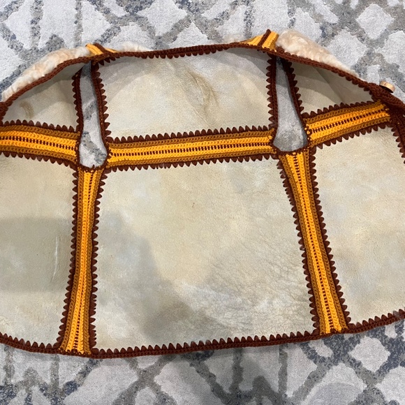 Cozy Brown and Cream Kids' Vest - Picture 2 of 5